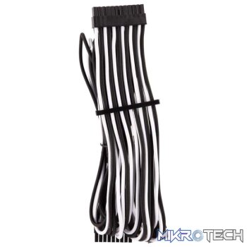 Corsair Premium Individually Sleeved ATX 24-Pin Cable Type 4 Gen 4  White/Black